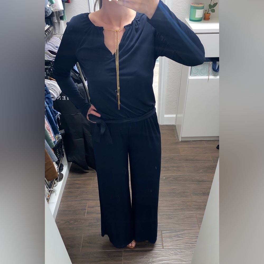Michael Kors Navy Jumpsuit